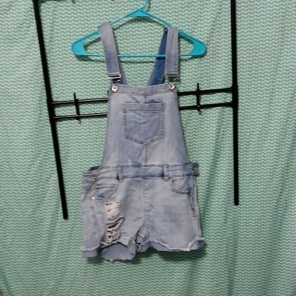 Dollhouse Pants - Dollhouse Light Blue Size 28 Jean Shorts Overalls
